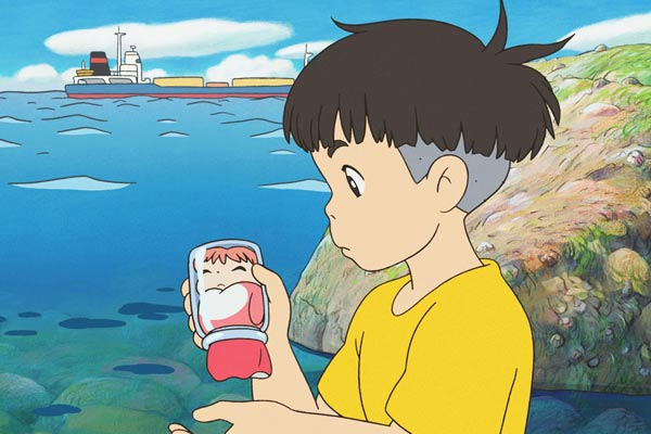 Ponyo sur la falaise